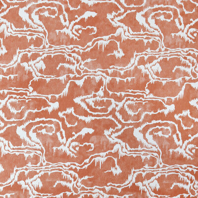 Samples and Purchasing available for Riviere Wp - Orange Orange By Lee Jofa | Paolo Moschino Martinique |Modern Global Wallcovering Print at Designer Wallcoverings and Fabrics