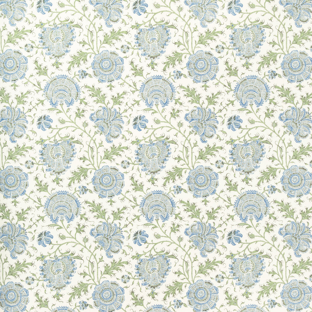 Samples and Purchasing available for Indiennes Floral Wp - Sea Green By Lee Jofa | Sarah Bartholomew Wallpapers |Botanical & Floral  Wallcovering Print at Designer Wallcoverings and Fabrics