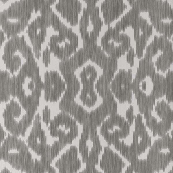 Samples and Purchasing available for Toponas Paper - Smoke Grey By Lee Jofa | Clare Wallcovering | Ikat/Southwest/Kilims Wallcovering Print at Designer Wallcoverings and Fabrics