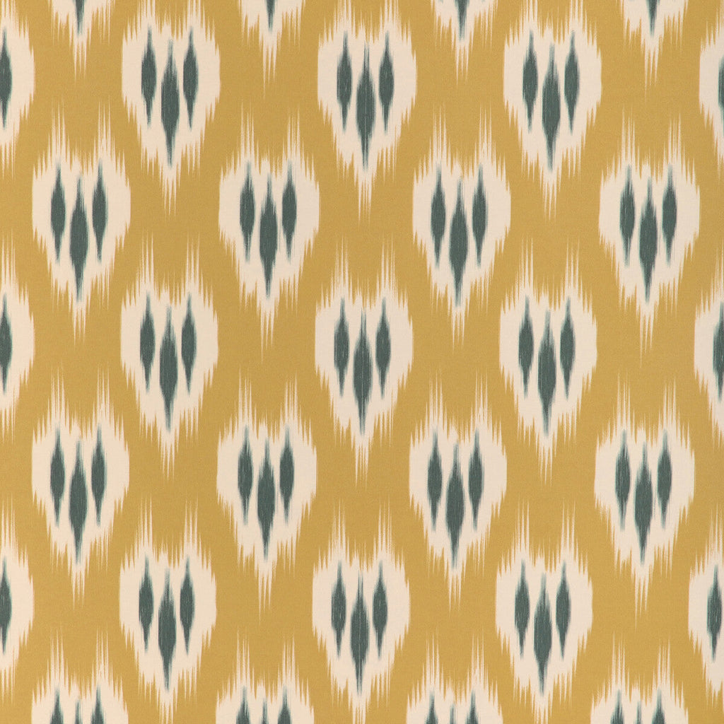 Samples and Purchasing available for Clare Paper - Topaz Gold By Lee Jofa | Clare Wallcovering | Ikat/Southwest/Kilims Wallcovering Print at Designer Wallcoverings and Fabrics