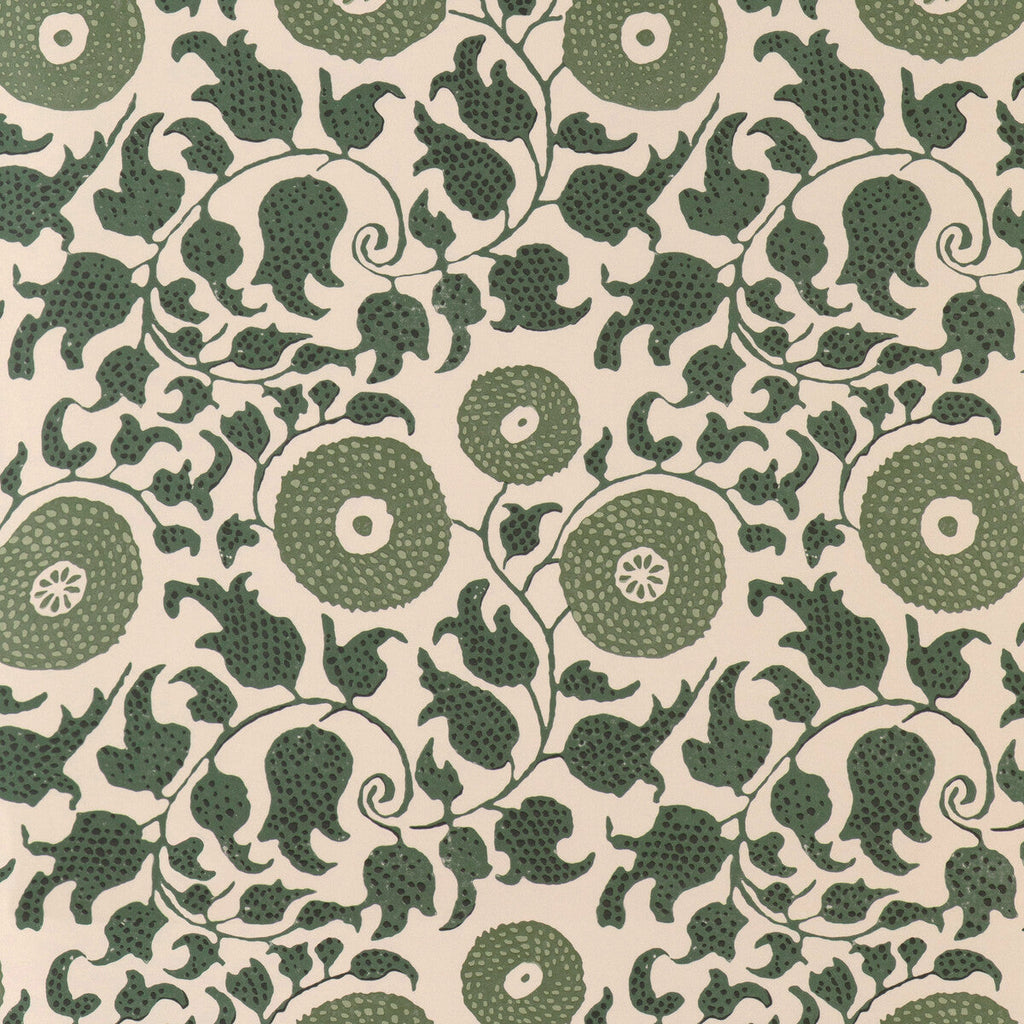 Samples and Purchasing available for Eldora - Juniper/Leaf White By Lee Jofa | Clare Wallcovering |Botanical & Floral  Wallcovering Print at Designer Wallcoverings and Fabrics