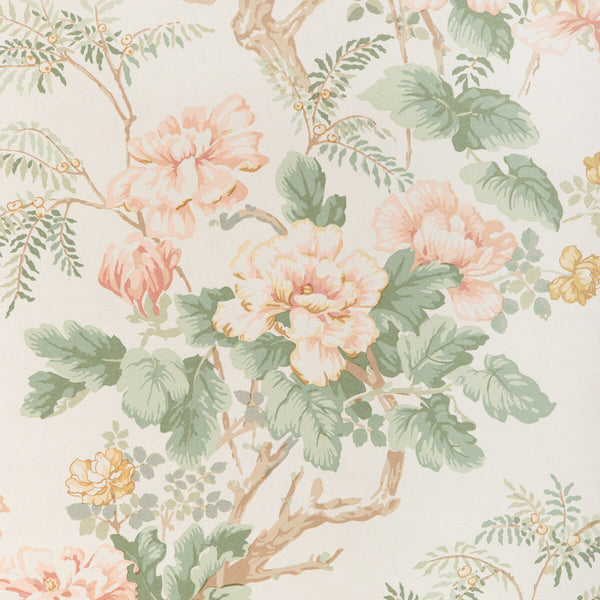 Samples and Purchasing available for Chinese Peony Wp - Blush Pink By Lee Jofa | Lee Jofa 200 Wallcovering |Botanical & Floral  Wallcovering Print at Designer Wallcoverings and Fabrics