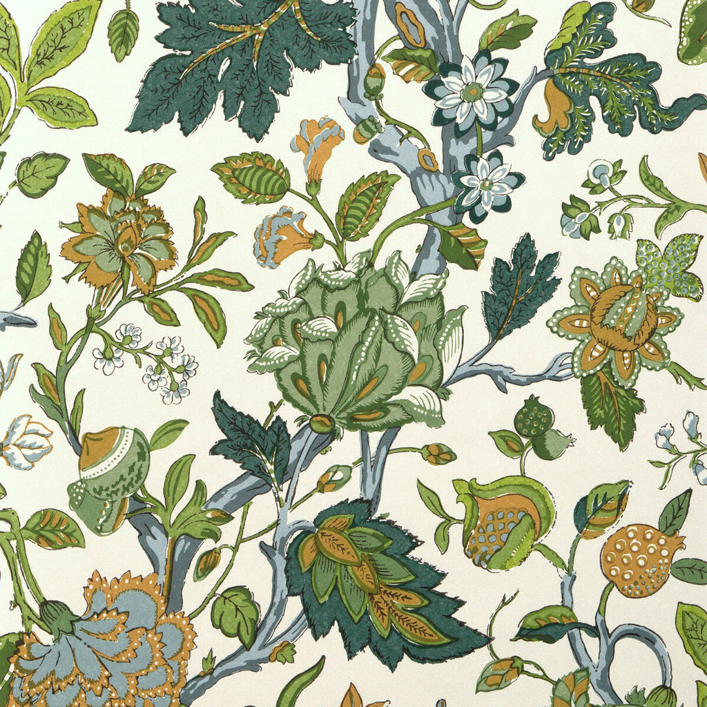 Samples and Purchasing available for Hazelwood Paper - Green Green By Lee Jofa | Lee Jofa 200 Wallcovering |Botanical & Floral  Wallcovering Print at Designer Wallcoverings and Fabrics