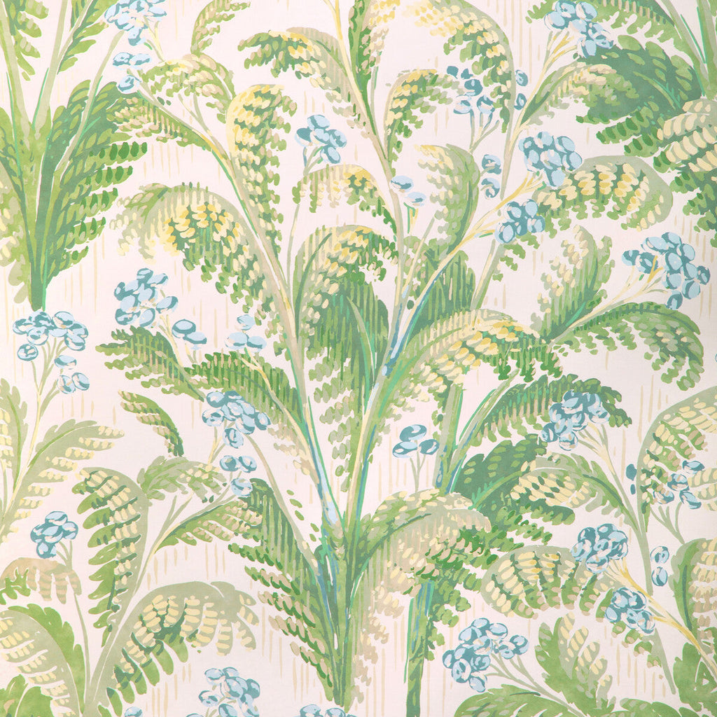 Samples and Purchasing available for Pashley Paper - Sky Blue By Lee Jofa | Garden Walk Wallcovering |Botanical & Floral  Wallcovering Print at Designer Wallcoverings and Fabrics