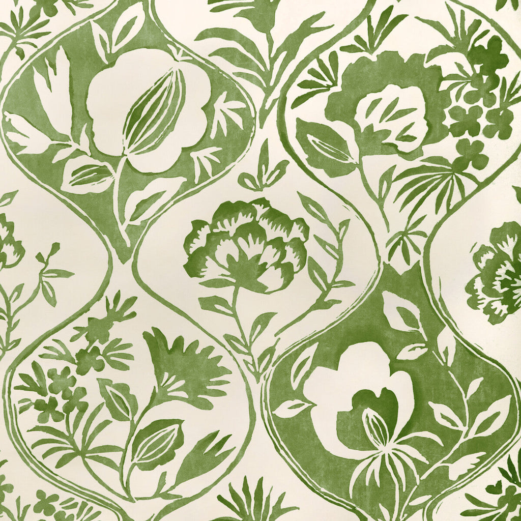 Samples and Purchasing available for Calathea Paper - Leaf Green By Lee Jofa | Garden Walk Wallcovering | Botanical & Floral Wallcovering Print at Designer Wallcoverings and Fabrics