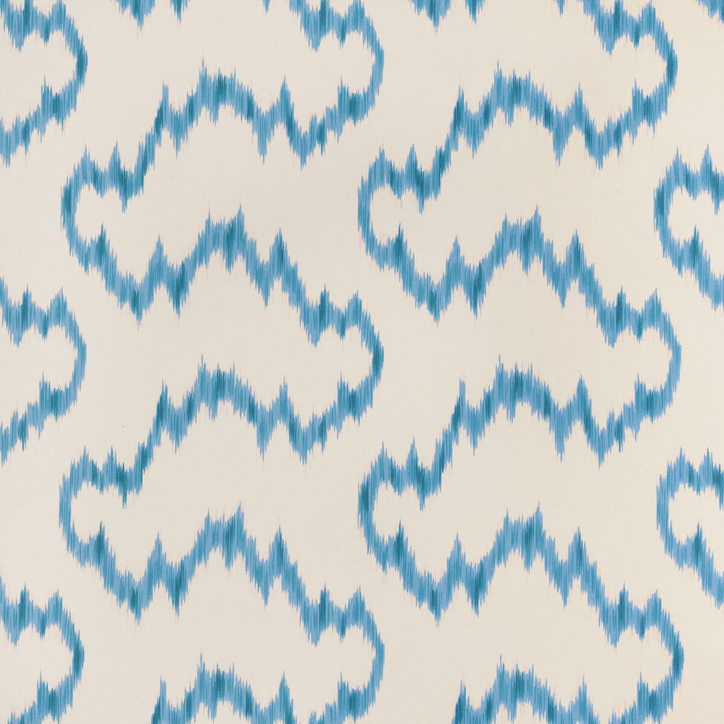 Samples and Purchasing available for Mallorcan Ikat Wp - Delft Ivory By Lee Jofa | Sarah Bartholomew Wallpapers | Ikat/Southwest/Kilims Wallcovering Print at Designer Wallcoverings and Fabrics