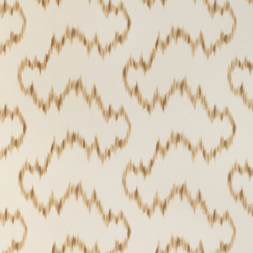 Samples and Purchasing available for Mallorcan Ikat Wp - Camel Ivory By Lee Jofa | Sarah Bartholomew Wallpapers | Ikat/Southwest/Kilims Wallcovering Print at Designer Wallcoverings and Fabrics