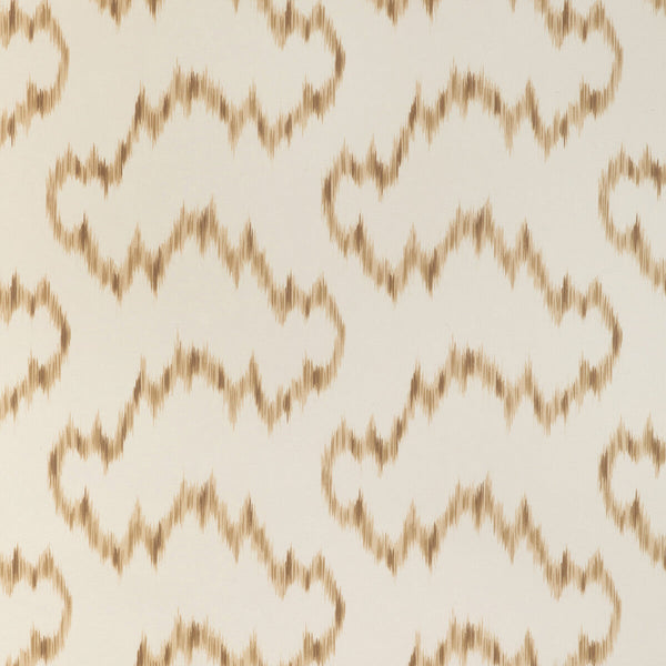 Samples and Purchasing available for Mallorcan Ikat Wp - Camel Ivory By Lee Jofa | Sarah Bartholomew Wallpapers | Ikat/Southwest/Kilims Wallcovering Print at Designer Wallcoverings and Fabrics