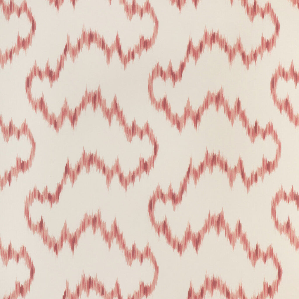 Samples and Purchasing available for Mallorcan Ikat Wp - Berry Ivory By Lee Jofa | Sarah Bartholomew Wallpapers | Ikat/Southwest/Kilims Wallcovering Print at Designer Wallcoverings and Fabrics