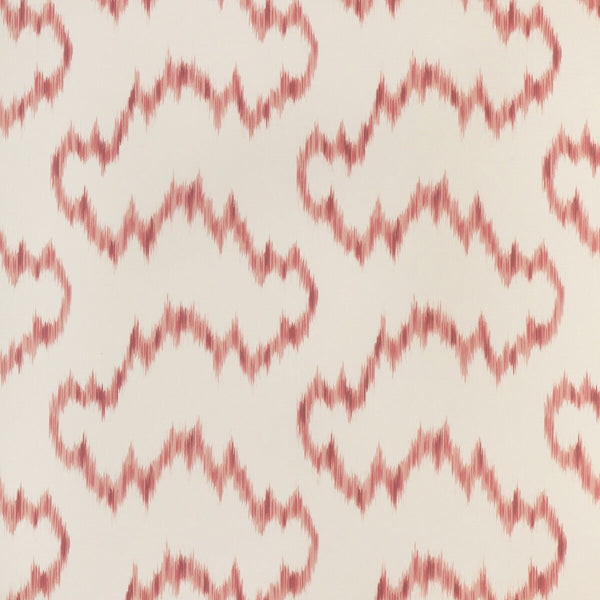 Samples and Purchasing available for Mallorcan Ikat Wp - Berry Ivory By Lee Jofa | Sarah Bartholomew Wallpapers | Ikat/Southwest/Kilims Wallcovering Print at Designer Wallcoverings and Fabrics