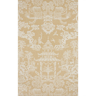 Samples and Purchasing available for Lhasa Paper - Tan Beige By Brunschwig & Fils |  | Chinoiserie Wallcovering Print at Designer Wallcoverings and Fabrics