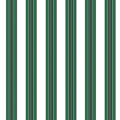 Samples and Purchasing available for Rayure Lione - Emerald Green By Brunschwig & Fils | Madeleine Castaing | Stripes Wallcovering Print at Designer Wallcoverings and Fabrics