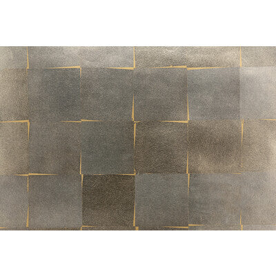 Samples and Purchasing available for Kiko - Gilver Gold By Brunschwig & Fils |  |Metallic Modern Wallcovering  at Designer Wallcoverings and Fabrics