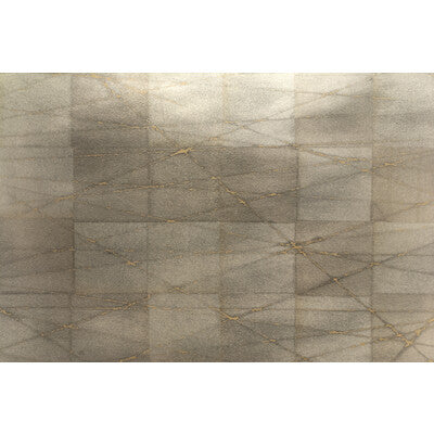 Samples and Purchasing available for Satoru - Silver Gold Silver By Brunschwig & Fils |  |Metallic Modern Wallcovering  at Designer Wallcoverings and Fabrics