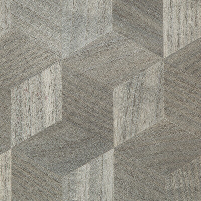 Samples and Purchasing available for Seki - Zinc Grey By Brunschwig & Fils |  |Modern  Wallcovering  at Designer Wallcoverings and Fabrics