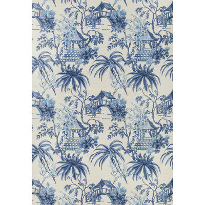 Samples and Purchasing available for Tongli - Porcelain Blue By Brunschwig & Fils | Summer Palace Wallpapers |Chinoiserie Botanical & Floral Wallcovering Print at Designer Wallcoverings and Fabrics