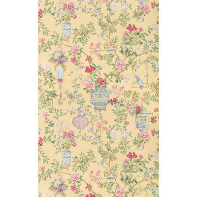 Samples and Purchasing available for Jardin Fleuri - Sun Multi By Brunschwig & Fils | Summer Palace Wallpapers |Chinoiserie Botanical & Floral Wallcovering Print at Designer Wallcoverings and Fabrics