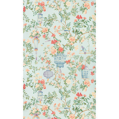 Samples and Purchasing available for Jardin Fleuri - Opal Multi By Brunschwig & Fils | Summer Palace Wallpapers |Chinoiserie Botanical & Floral Wallcovering Print at Designer Wallcoverings and Fabrics