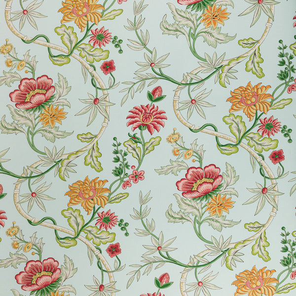 Samples and Purchasing available for Veronique - Opal Multi By Brunschwig & Fils | Louverne Wallpapers | Botanical & Floral Wallcovering Print at Designer Wallcoverings and Fabrics