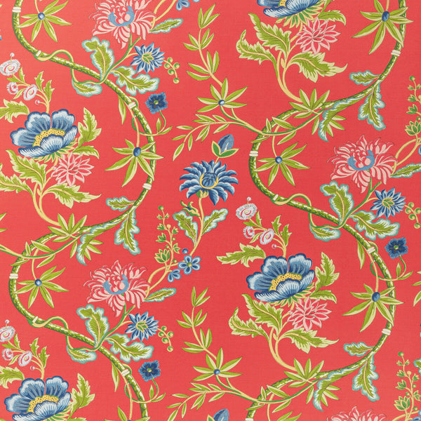 Samples and Purchasing available for Veronique - Red Red By Brunschwig & Fils | Louverne Wallpapers | Botanical & Floral Wallcovering Print at Designer Wallcoverings and Fabrics