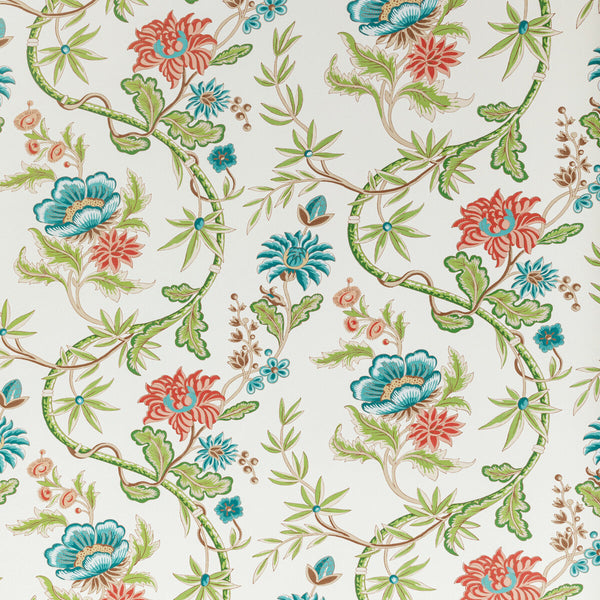 Samples and Purchasing available for Veronique - Spring Multi By Brunschwig & Fils | Louverne Wallpapers | Botanical & Floral Wallcovering Print at Designer Wallcoverings and Fabrics