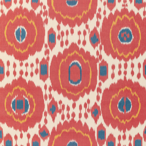 Samples and Purchasing available for Mayenne - Red Red By Brunschwig & Fils | Louverne Wallpapers | Ikat/Southwest/Kilims Wallcovering Print at Designer Wallcoverings and Fabrics