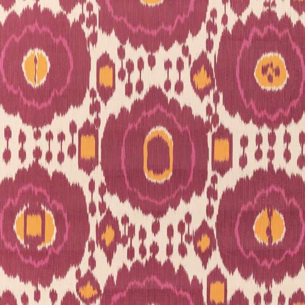 Samples and Purchasing available for Mayenne - Cerise Pink By Brunschwig & Fils | Louverne Wallpapers | Ikat/Southwest/Kilims Wallcovering Print at Designer Wallcoverings and Fabrics