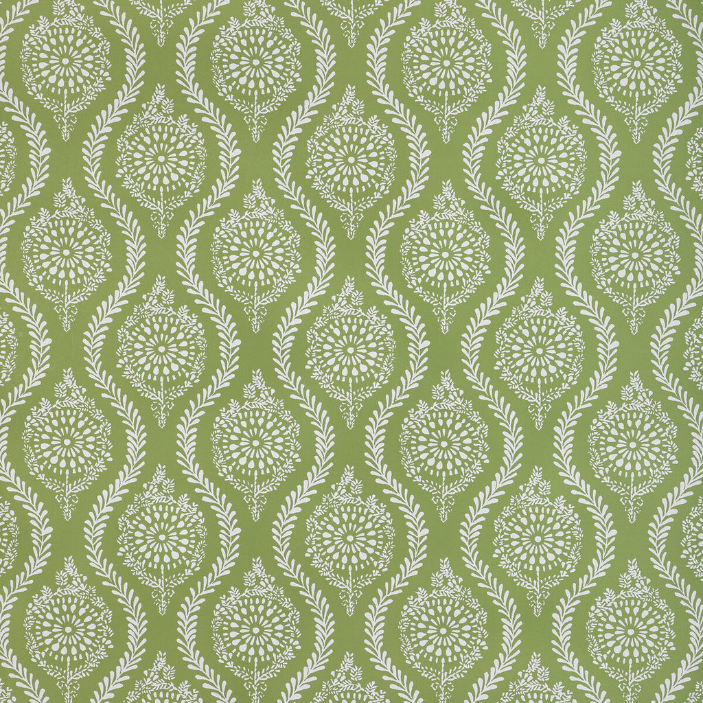 Samples and Purchasing available for Marindol - Leaf Green By Brunschwig & Fils | Manoir Wallpapers | Paisley Wallcovering Print at Designer Wallcoverings and Fabrics