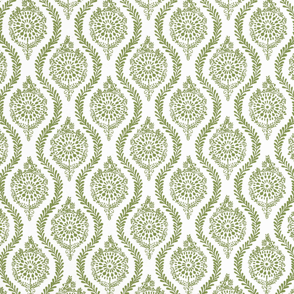 Samples and Purchasing available for Marindol Ii - Leaf Green By Brunschwig & Fils | Manoir Wallpapers | Paisley Wallcovering Print at Designer Wallcoverings and Fabrics