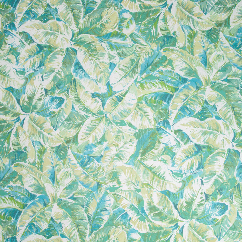 Samples and Purchasing available for Diani - Seaglass Turquoise By Brunschwig & Fils | Majorelle Wallpapers | Botanical & Floral Wallcovering Print at Designer Wallcoverings and Fabrics