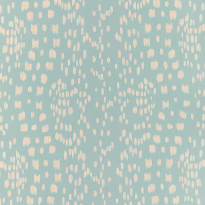 Samples and Purchasing available for Les Touches Reverse - Mist Turquoise By Brunschwig & Fils | La Menagerie Wallcovering | Animal Skins Wallcovering Print at Designer Wallcoverings and Fabrics