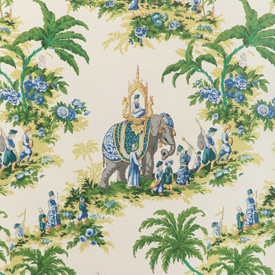 Samples and Purchasing available for Beauport Promenade - Forest Green By Brunschwig & Fils | La Menagerie Wallcovering |Chinoiserie Toile Wallcovering Print at Designer Wallcoverings and Fabrics