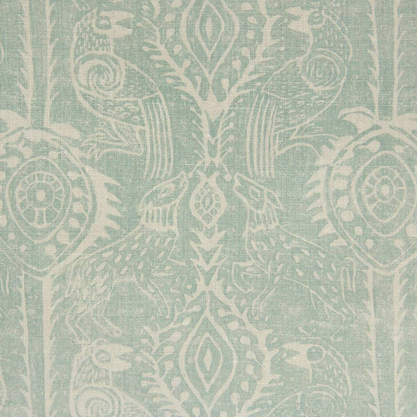 Samples and Purchasing available for Beasties - Aqua Light Blue By Lee Jofa | Blithfield |Animal/Insects Global Wallcovering Print at Designer Wallcoverings and Fabrics