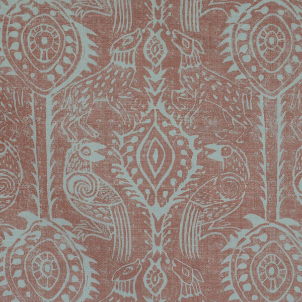 Samples and Purchasing available for Beasties - Coral Pink By Lee Jofa | Blithfield |Animal/Insects Global Wallcovering Print at Designer Wallcoverings and Fabrics