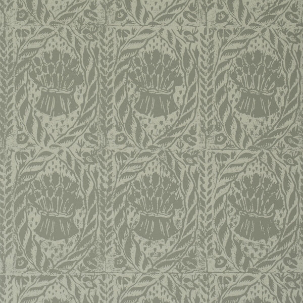 Samples and Purchasing available for Cornstooks Wp - French Grey Grey By Lee Jofa | Blithfield |Botanical & Floral  Wallcovering Print at Designer Wallcoverings and Fabrics