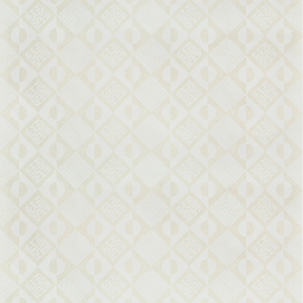 Samples and Purchasing available for Circles And Squares Wp - Off White Ivory By Lee Jofa | Blithfield |  Wallcovering Print at Designer Wallcoverings and Fabrics