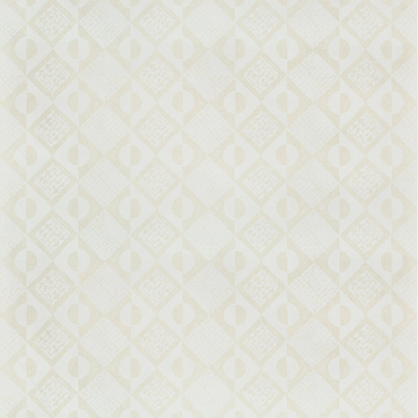 Samples and Purchasing available for Circles And Squares Wp - Off White Ivory By Lee Jofa | Blithfield |  Wallcovering Print at Designer Wallcoverings and Fabrics