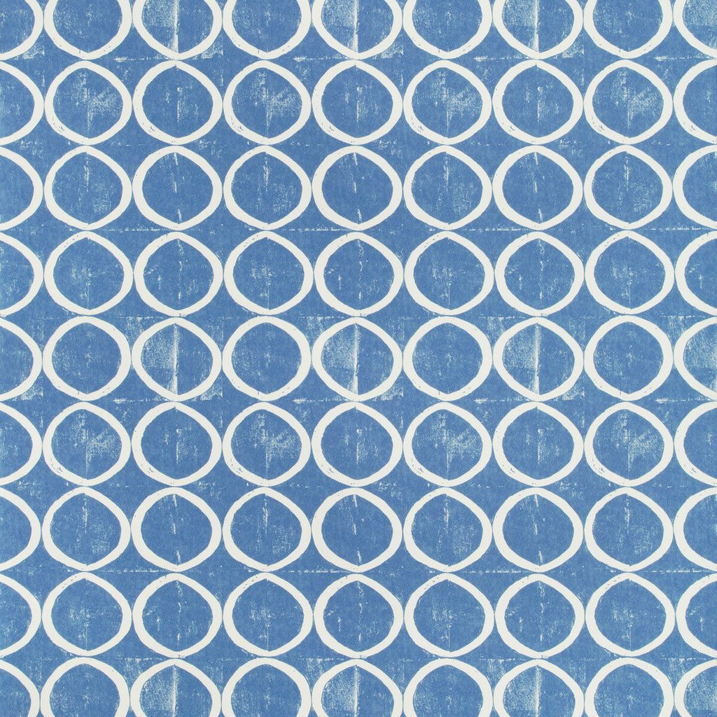 Samples and Purchasing available for Circles Wallpaper - Azure Blue By Lee Jofa | Blithfield |  Wallcovering Print at Designer Wallcoverings and Fabrics