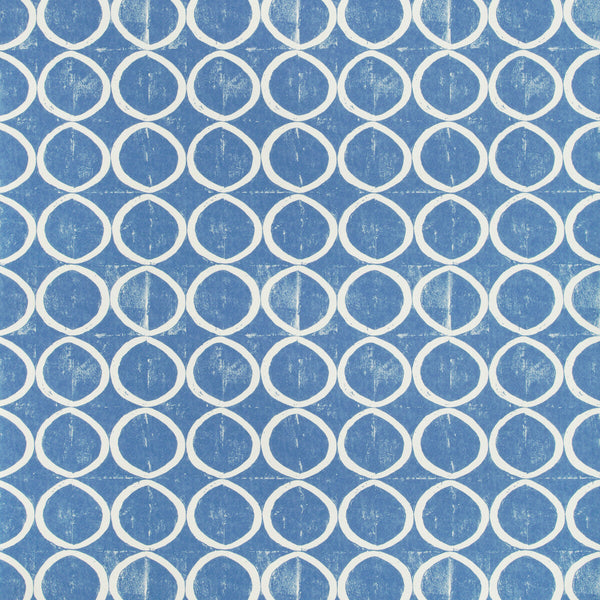 Samples and Purchasing available for Circles Wallpaper - Azure Blue By Lee Jofa | Blithfield |  Wallcovering Print at Designer Wallcoverings and Fabrics