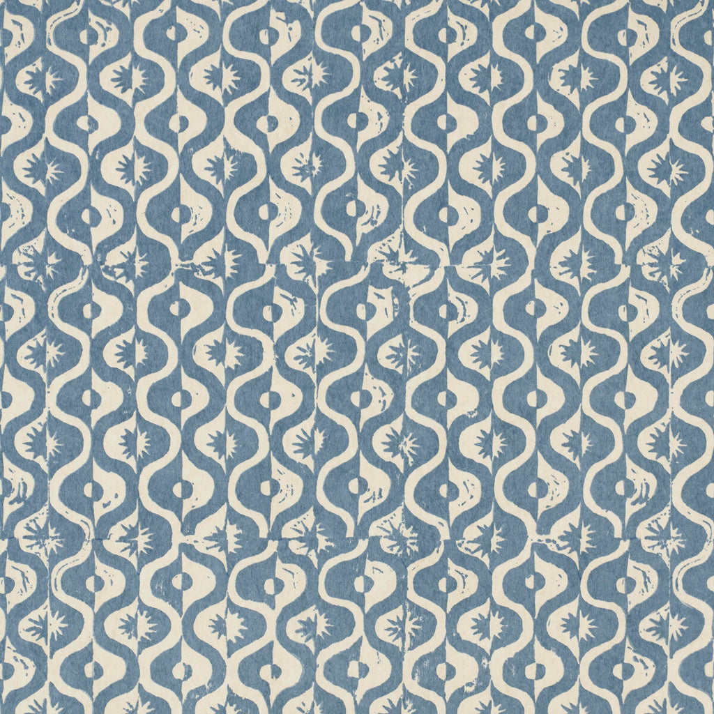 Samples and Purchasing available for Small Medallion Wp - Azure Blue By Lee Jofa | Blithfield |  Wallcovering Print at Designer Wallcoverings and Fabrics