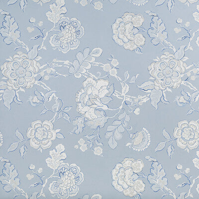 Samples and Purchasing available for Somerset Wp - Sky Blue By Lee Jofa | Blithfield |Botanical & Floral  Wallcovering Print at Designer Wallcoverings and Fabrics