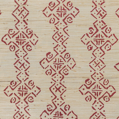 Samples and Purchasing available for Mali Grasscloth - Ruby Burgundy/Red By Lee Jofa | Blithfield | Global Wallcovering Print at Designer Wallcoverings and Fabrics