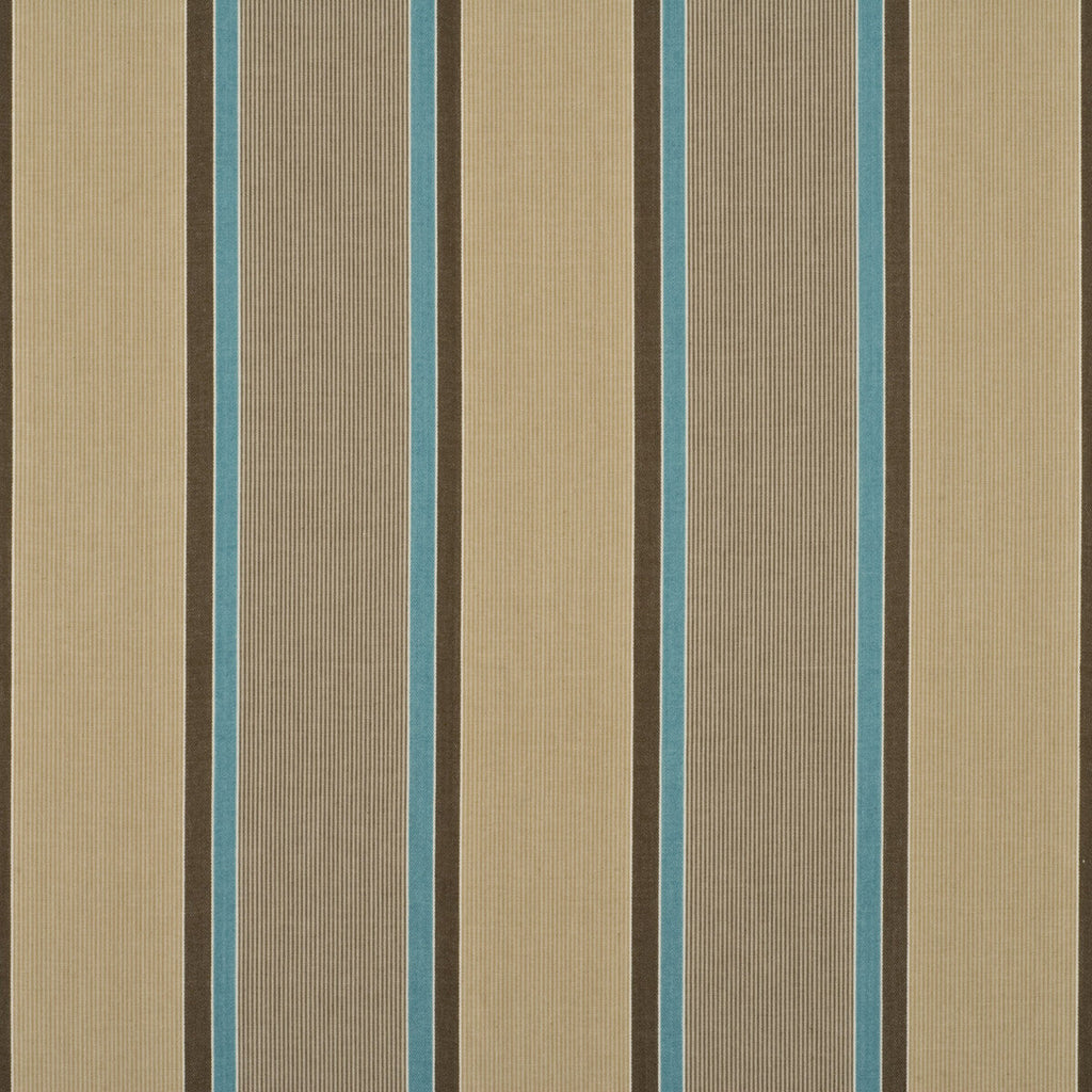 Samples and Purchasing available for Casson Stripe - Aqua/Beige Light Green By Baker Lifestyle | Foxwood |Stripes  Multipurpose Weave at Designer Wallcoverings and Fabrics