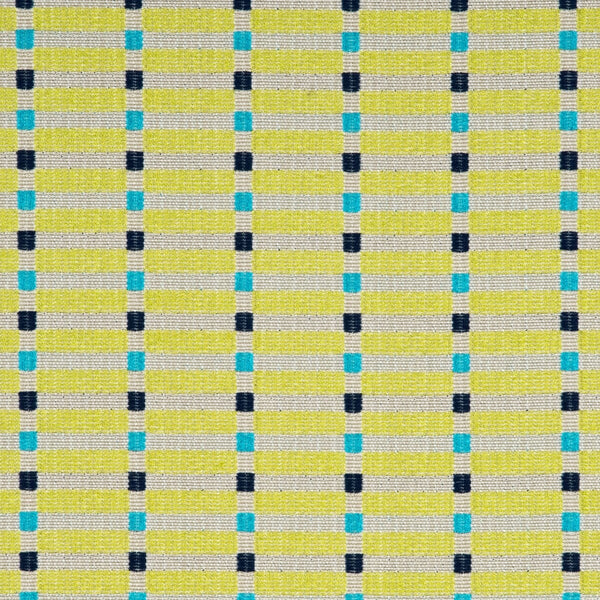 Samples and Purchasing available for Tretten - Turquoise/Lime/Indigo Beige By Baker Lifestyle | Homes & Gardens Ii |Modern Plaid / Check Multipurpose Weave at Designer Wallcoverings and Fabrics