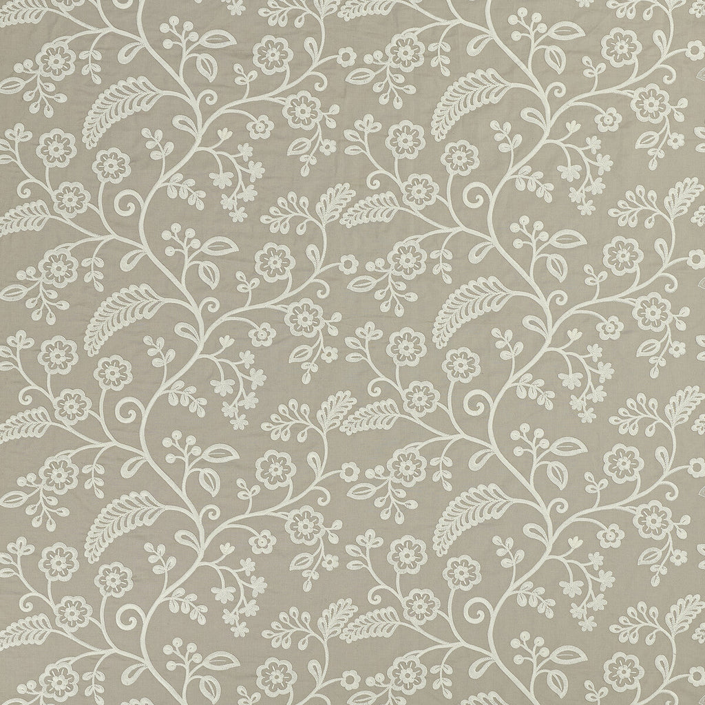 Samples and Purchasing available for Denbury - Linen Beige By Baker Lifestyle | Denbury |  Multipurpose Embroidery at Designer Wallcoverings and Fabrics