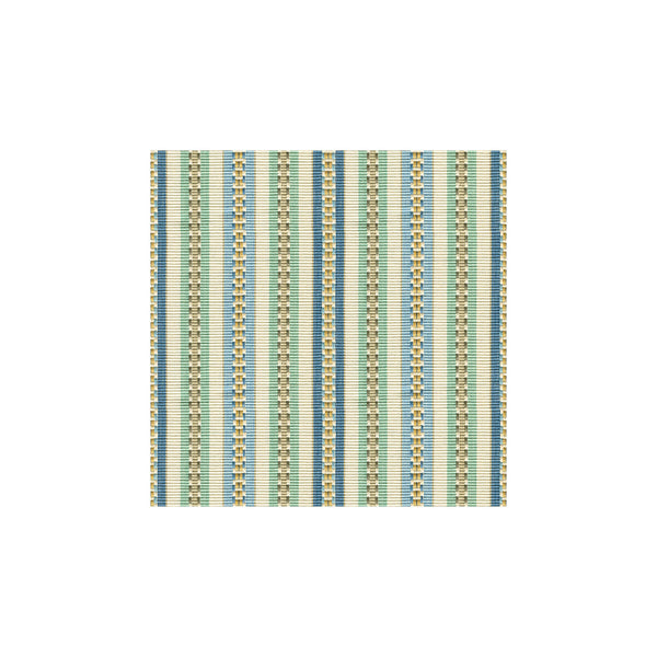 Samples and Purchasing available for Prasana - Aqua/Sky Ivory By Baker Lifestyle | Echo Ii | Stripes Multipurpose  at Designer Wallcoverings and Fabrics