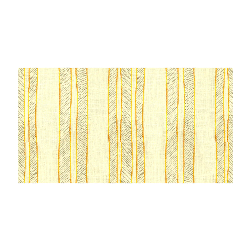 Samples and Purchasing available for Cords - Sunshine Ivory By Baker Lifestyle | Waterside | Stripes Multipurpose Embroidery at Designer Wallcoverings and Fabrics