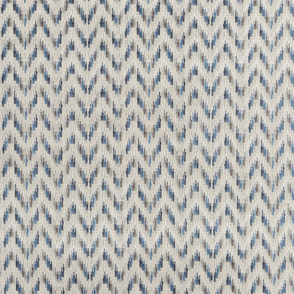 Samples and Purchasing available for Carnival Chevron - Indigo Blue By Baker Lifestyle | Carnival |  Upholstery Velvet at Designer Wallcoverings and Fabrics