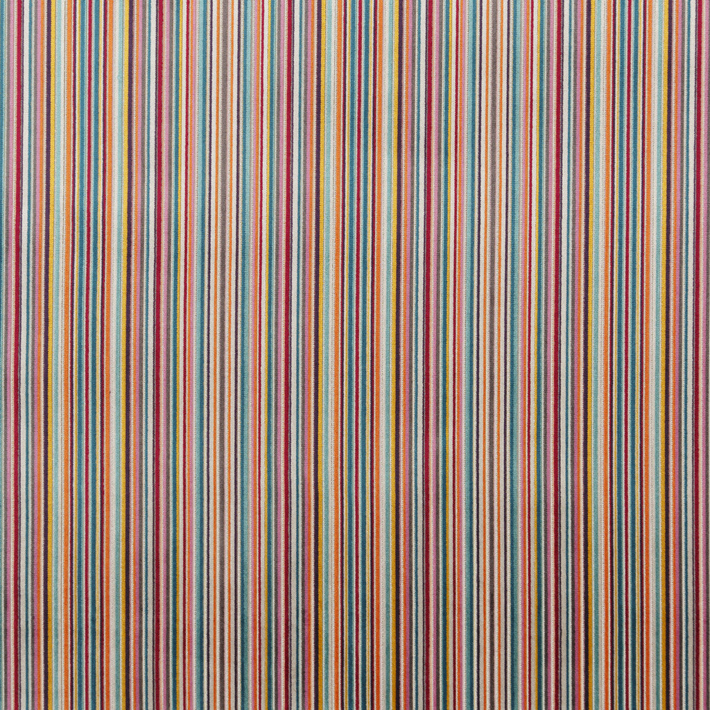 Samples and Purchasing available for Samba Stripe - Tutti Frutti Multi By Baker Lifestyle | Carnival |  Upholstery Velvet at Designer Wallcoverings and Fabrics