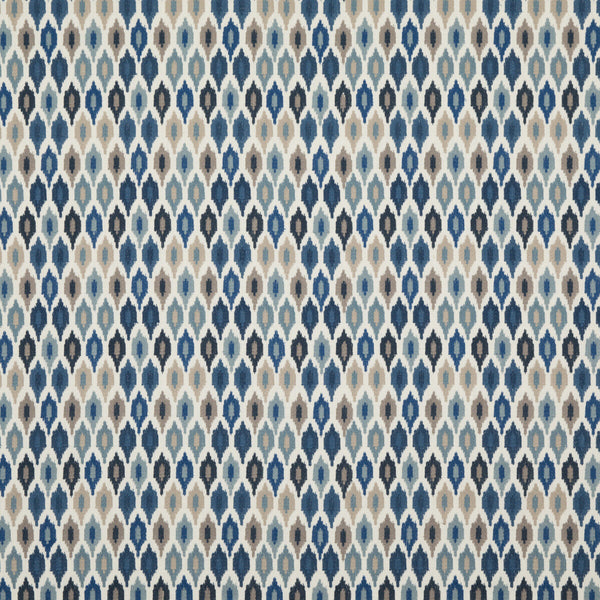 Samples and Purchasing available for Mazara - Indigo Blue By Baker Lifestyle | Homes & Gardens Iii |  Drapery Embroidery at Designer Wallcoverings and Fabrics